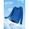 thumbnail image 5 of NORTHYARD Men's and Big Men's Rash Guard with Long Sleeves UPF 50+ Sun Protection Shirts Fishing Outdoor Hiking Swimming Beach Shirt Quick Dry Lightweight Royalblue 3XL, 5 of 8