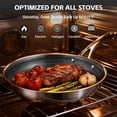 thumbnail image 5 of 17 Pcs Nonstick Stainless Steel Cookware Set, Hybrid Stainless Steel Pots and Pans Set Non Stick, Non Toxic Kitchen Cookware Sets, Dishwasher & Oven Safe, Induction & All Cooktop Compatible, 5 of 8