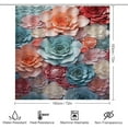 thumbnail image 2 of Beautiful Succulents Bathroom Shower Curtain Sets, Modern Farmhouse Plants 4PCS Bathroom Sets with Shower Curtain and Rugs, Toilet Lid Cover,Bath Mat, Bathroom Decorations Sets, 2 of 8