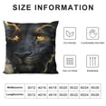 thumbnail image 5 of Orinice  Lion Leo King Pillow Covers Cotton Linen Decorative Square Throw Pillow Cases  for Sofa Couch Decoration, 5 of 5