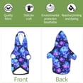 thumbnail image 6 of Fotbe Skull flower star sky Print Small Dog Sweater Hoodies Pet Grey Hooded Soft Fleece Sweatshirts with Pocket Fall Winter Puppy Cat Sweaters Warm Clothes-Small, 6 of 7