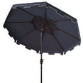 thumbnail image 5 of SAFAVIEH Outdoor Collection Zimmerman 9-Foot Market Umbrella Navy/White, 5 of 6