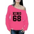thumbnail image 1 of Awkward Styles Women's Martin Luther King Graphic Off Shoulder Tops Oversized Sweatshirt King 1968 Off The Shoulder Sweatshirt, 1 of 4