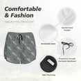 thumbnail image 4 of Balery Cute Shark Pantalones cortos deportivos para mujer con forro y dos bolsillos, elásticos, para entrenamiento, gimnasio, yoga-XX-Large, 4 of 7