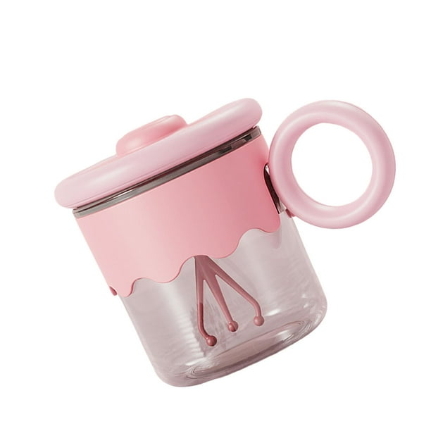 Taza agitadora, taza automezcladora, taza de café ligera de alta velocidad, resistente, 400 ml para rosa