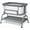 Grey, variant on Babyomi 3 In 1 Baby Bassinet, Portable Playard With Storage Basket and Wheels, Adjustable Height Bassinet Bedside Sleeper, Easy Folding Portable Crib for Newborn, Grey
