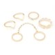 thumbnail image 1 of 6 unids/lote brillante estilo Punk plata apilamiento banda Midi dedo conjunto nudillo anillos encanto hoja anillos conjunto ZefeiWu 8390611535858, 1 of 1