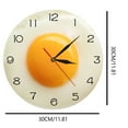 thumbnail image 3 of Wall Art for Living Room,Graphic Breakfast Themed Wall Clock Kitchen Clock Home Living Room Decoration Wall Clock,Wall Decorations for Living Room,Home Decorations for Living Room, 3 of 9