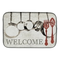 Pots and Pans Welcome Dish Drying Mat