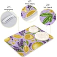 thumbnail image 4 of Lavender Lemon Floral Dishes Drying Mat Absorbent Quick Dry Rainbow Heat Resistant Mats for Kitchen Counter Decoration 16x18 Inch, 4 of 6