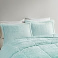 thumbnail image 3 of Full/Queen Ombre Shaggy Long Fur Comforter Mini Set, 3 of 9