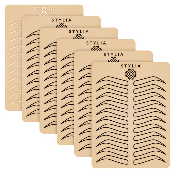 Lámina de piel sintética Stylia para practicar microblading de cejas, piel sintética para tatuajes, maquillaje de cejas con microblading, kit de práctica de piel para tatuajes, suministros para tatuaj