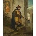 thumbnail image 2 of Carl Goebel the younger 20x23 Gold Ornate Framed and Double Matted Museum Art Print Titled - A Man with a Rifle, 2 of 4