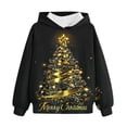 thumbnail image 5 of ITSAME Boys Girls Christmas Sweatshirt, Long Sleeve Kids Fashion Hoodie Funny Graphic Pullover Hooded Tops Black 10T, 5 of 6