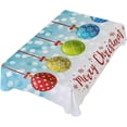 thumbnail image 5 of SKYSONIC Christmas Balls Tablecloth Waterproof Washable Polyester Square Table Cover Durable Tablecloth for Kitchen Dining Table Party Decor (54 X 72 Inch), 5 of 7