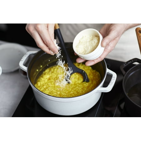 Staub Cast Iron 4-qt Round Cocotte - White Truffle - White Truffle