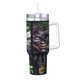 thumbnail image 2 of Vaso Joker de 40 oz con asa y tapa con pajita, taza aislada, botella de agua de acero inoxidable, taza de viaje, portavasos, regalo, 2 of 7