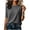 Gray, variant on Womens Basic Crew Neck T-Shirt Relaxed Fit Elbow Sleeve Solid Tee Navy S-XXL,Size XL