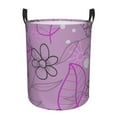 thumbnail image 1 of LNWH Laundry Basket, Abstract Flower Jar Texture Pattern Foldable Laundry Hamper With Handles Waterproof, Medium, 1 of 8