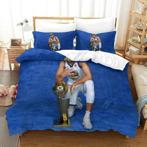 Houkig Stephen Curry 3d Baby Mattress, Basketball Superstar,3 Piece Nios Y Adolescentes Funda Nrdica Con Cierre De Cremallera .
