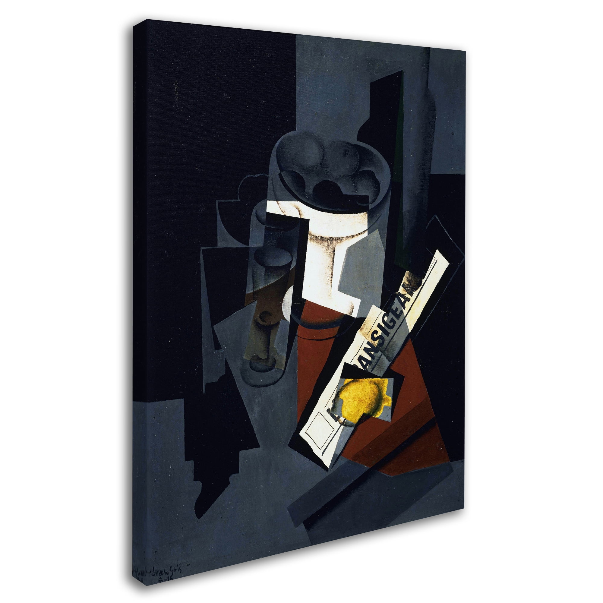 Juan Gris 'Still Life With Newspaper' Canvas Art