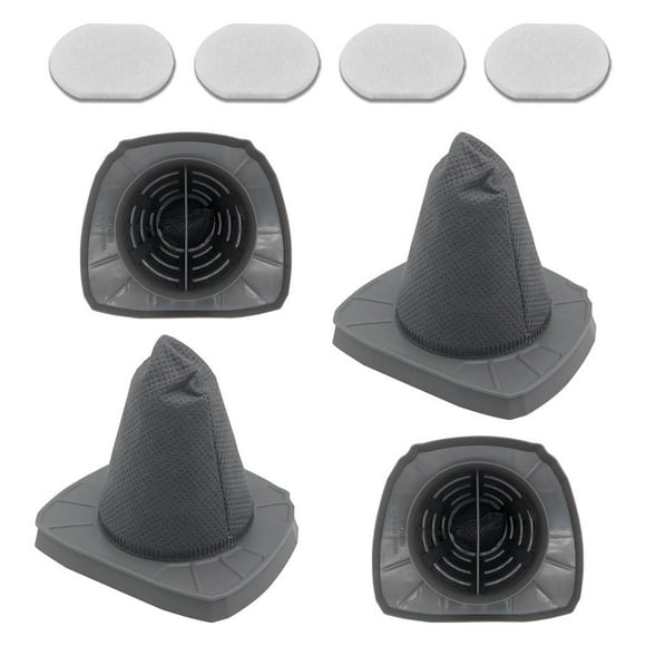 Juego de 4 filtros de taza ST0106 para aspiradoras de escoba con cable 3 en 1 Eureka Nes100 y Black & Decker Bdst1601. Incluye filtros premotor.