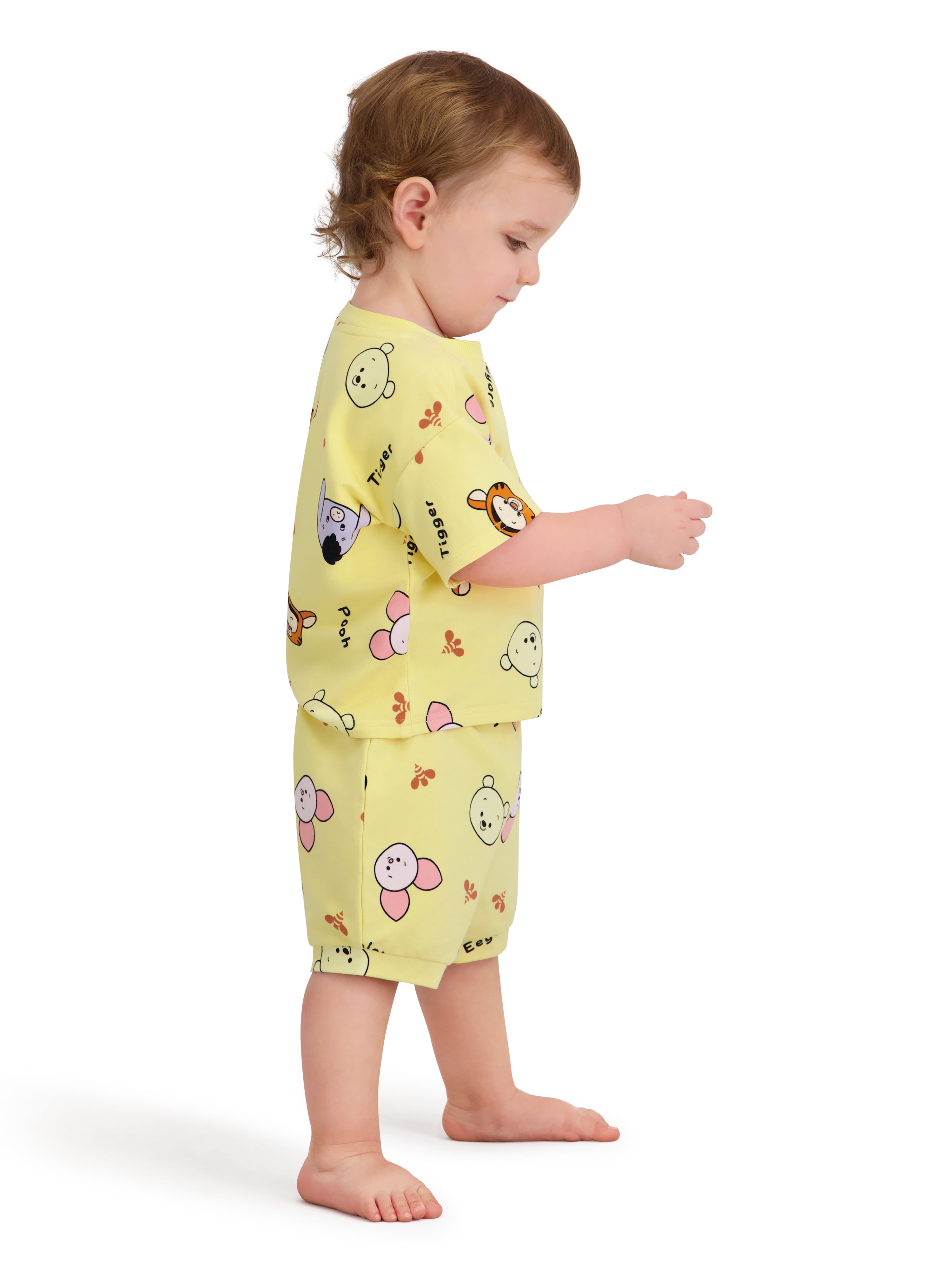 Winnie The Pooh Baby Boy 2 Piece French Terry Short Set, Sizes 0-24 Months