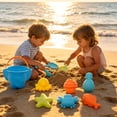 thumbnail image 4 of YWIYIUD 6PCS Reusable Beach Toy Set with Sand Bucket Shovel and Cute Model for Beach Backyard Park Pool and Outdoor Activities Practical Beach Interactive Toys for Parent and Teens, 4 of 7