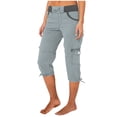thumbnail image 1 of MKLEKYY Pantalones Cortos Informales De Verano Para Mujer, Pantalones Cortos Deportivos Informales Para Exteriores, Pantalones Cortos Cargo Holgados Y Finos B, 1 of 4