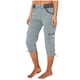 thumbnail image 1 of WILLBEST Pantalones Casuales de Verano para Mujer, Pantalones de Bolsillo para Exteriores, Pantalones Cortos Cargo Holgados, Monos Cortos, Ropa Deportiva Ligera y Cómoda XXXL, 1 of 6