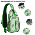 thumbnail image 2 of Sling Backpack Trendy Sling Backpack Cactus Gym Sports Travel Hiking Daypack Chest Bag Small Backpack for Women Men, 2 of 6