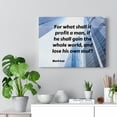thumbnail image 6 of Scripture Walls  Own Soul Mark 8:36 Bible Verse Canvas Christian Wall Art Ready to Hang Unframed, 6 of 16