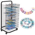 thumbnail image 1 of Art Drying Rack for Classroom, Functional & Mobile Paint Drying Rack with Removable Shelves, Mobile Art Storage Organizer for Classroom, Studio, Craft Room, Desktop, 1 of 8