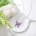 thumbnail image 5 of YAFEINI Butterfly Necklace 925 Sterling Silver Butterfly Pendant Purple Butterfly Jewelry Gifts for Womens, 5 of 5