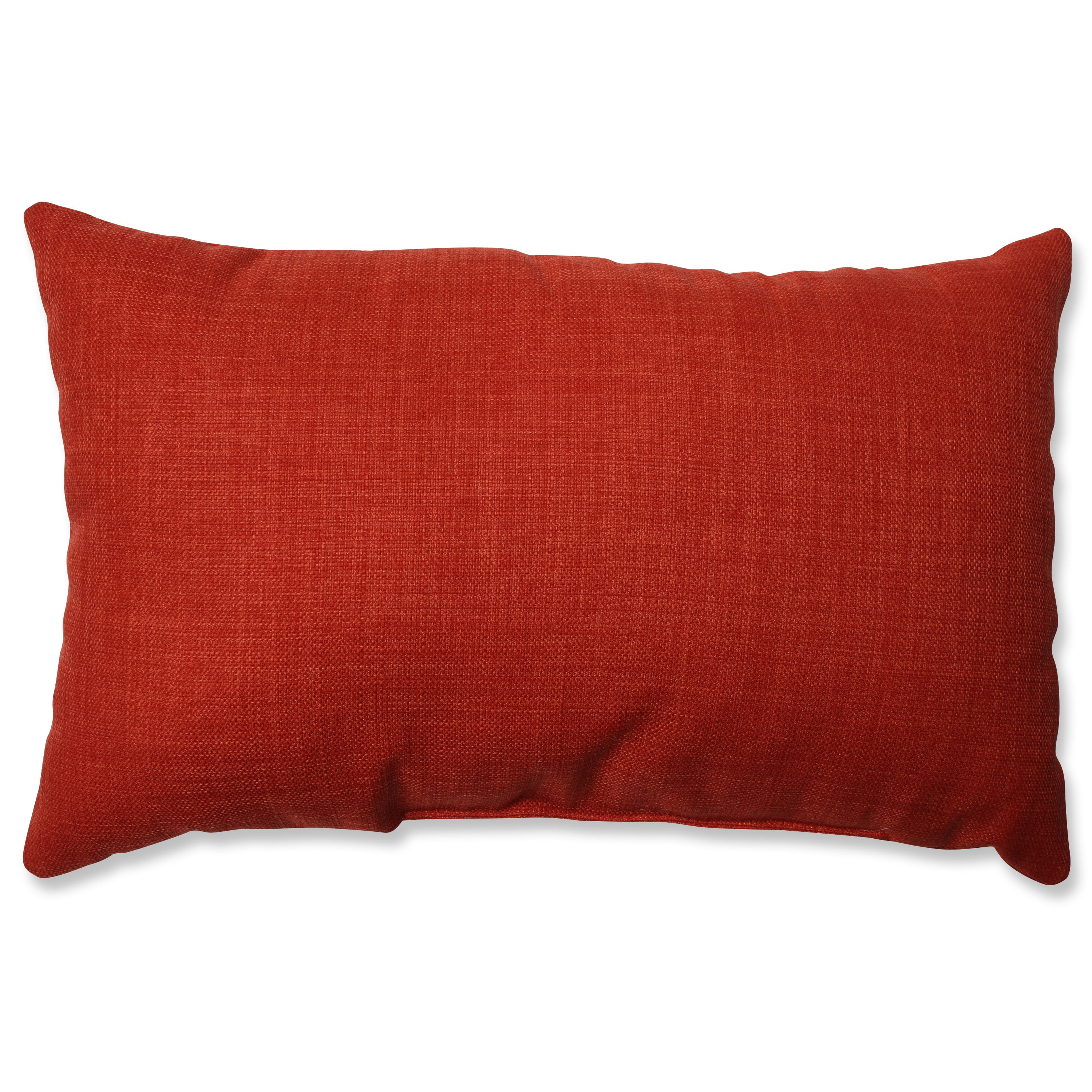 18.5" Poppy Red Solid Rectangular Throw Pillow