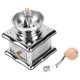 thumbnail image 1 of Molinillo de cocina manual para una auténtica experiencia del grano a la taza Molinillo de café cuadrado de acero inoxidable, 1 of 8