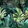thumbnail image 5 of Palm Leaf Cloth Napkins, Green Tropical Plant Summer Nature Scenery Washable and Reusable Dinner Napkins Set of 8, Table Napkin for Kitchen Party Birthday Wedding Hotel Housewarming 20"x20", 5 of 8