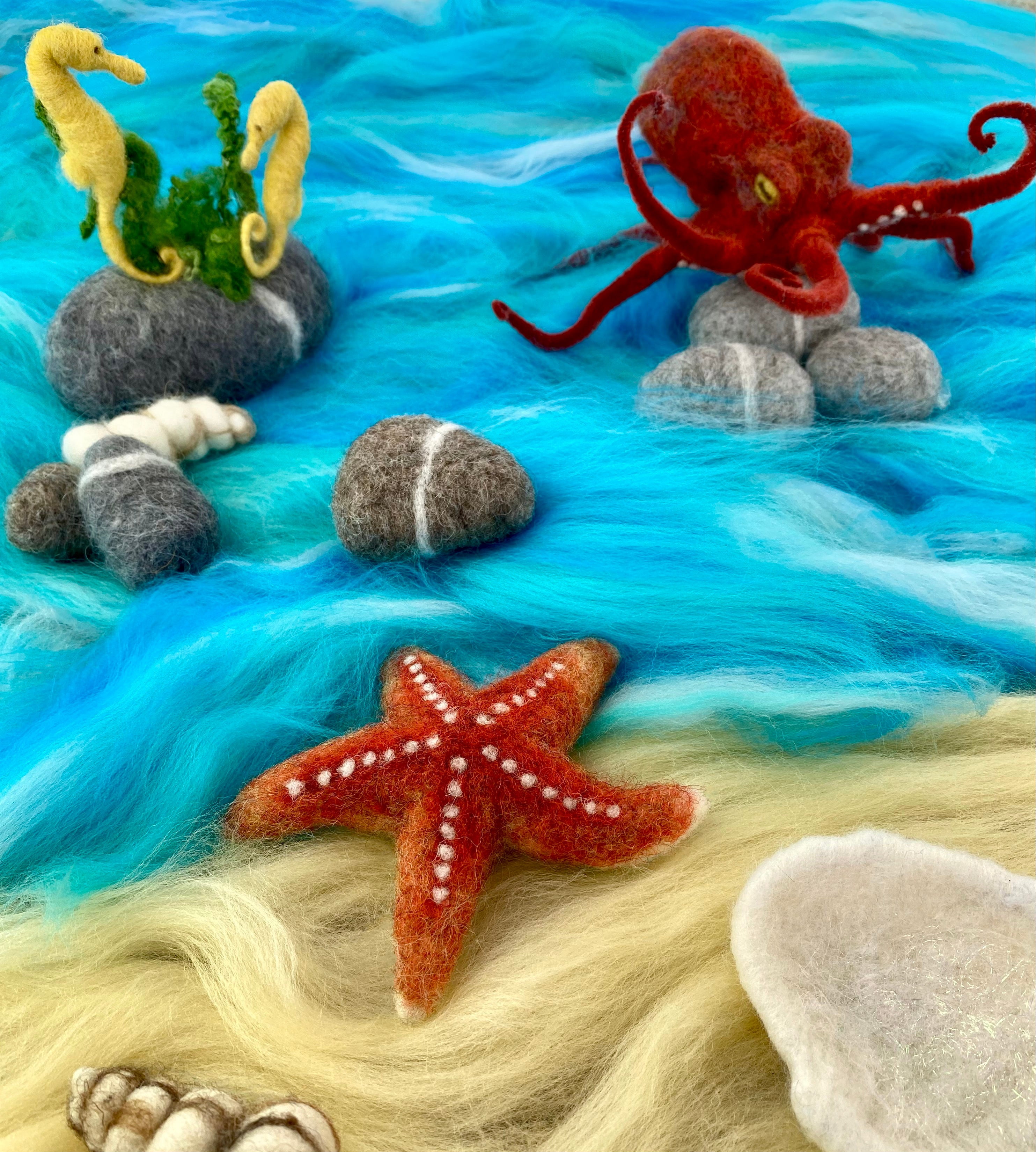 Felting Kit - Seahorse Needle Felting Kit