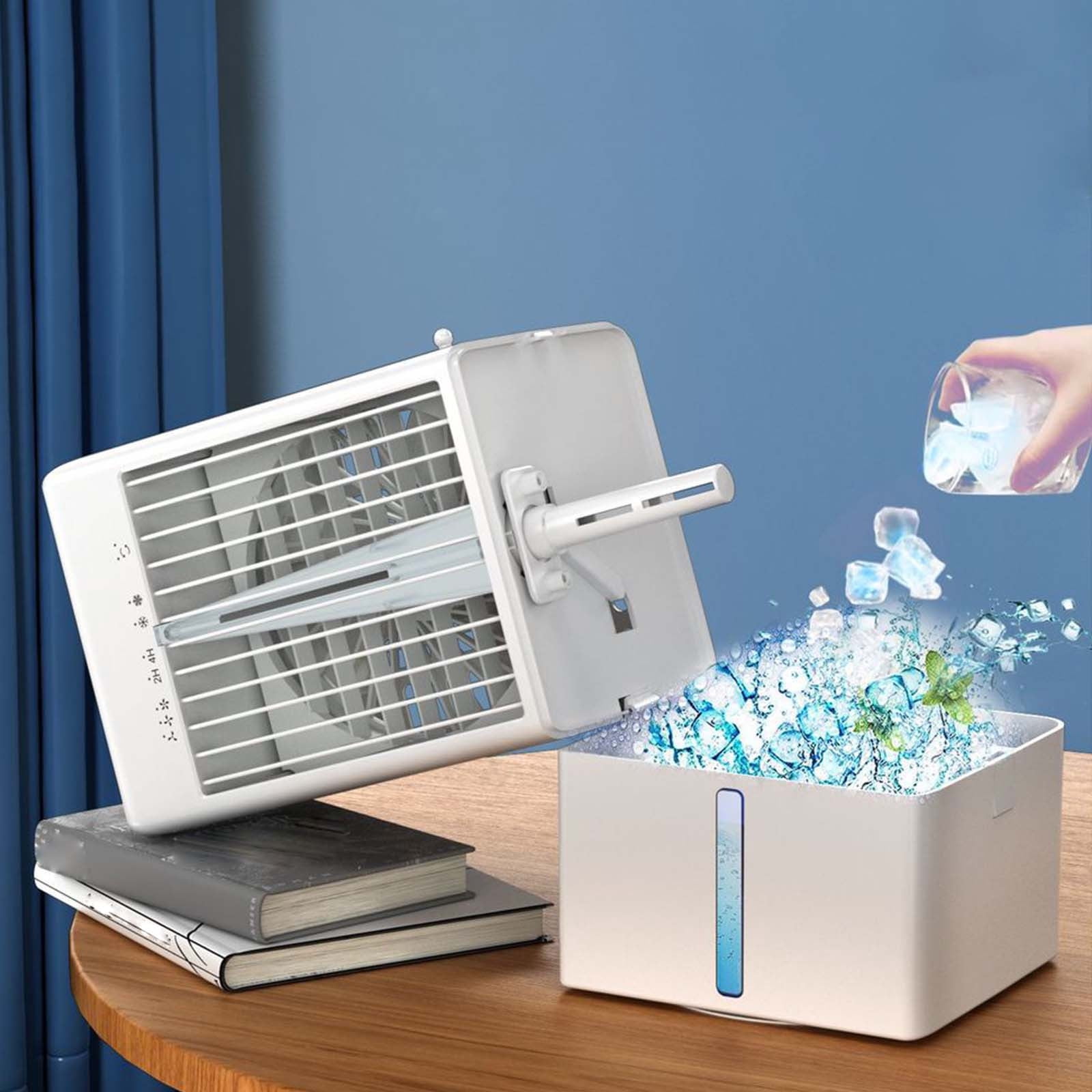 KITTEHIGM Desktop Water Cooler Fan USB Conditioning Portable Refrigeration Spray Fan Strong Wind Small Office Desk Air Cooling Device