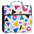 thumbnail image 5 of FORMRS Zipper Binder with Shoulder Strap 2-inch Ring 500 Sheet Capacity File Bag, Yellow Retro Shapes, 5 of 5