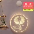 thumbnail image 2 of Luz De Decoración Navideña 3D, Luz Led De Hadas, Copo De Nieve, Colgar/Cinta, Luz De Ventana, Adornos De Pared Alimentados Por Batería, Iluminación Festiva Para Interior/Exterior Yuarrent HA028076-01, 2 of 7