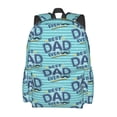 thumbnail image 2 of Kdxio Meilleur Papa de Tous les Temps Sac à Dos Imprimé pour Étudiants Voyage Randonnée avec Grande Capacité Design Léger Bretelles Réglables et Multi-Poches, 2 of 8