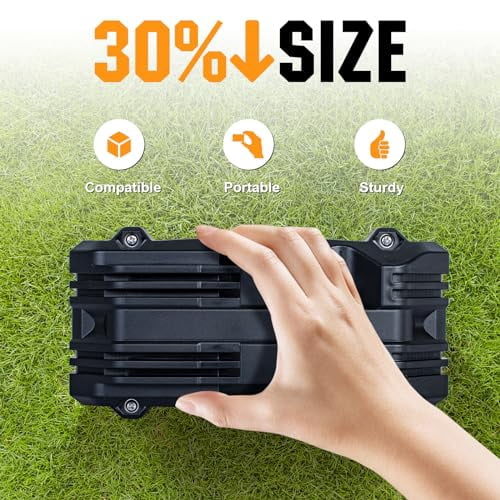 ECO-WORTHY 2 Pack Portable 12V 20AH LiFePO4 Battery, Lithium Deep Cycle Rechargeable Battery, Built-in BMS, 4000+ Cycles,Perfect for Outdoor Camping Fishing Marine Trolling Motor Fishfinder RV