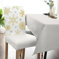 thumbnail image 5 of Dining Chair Slipcover, Christmas Gold Snowflakes Snow Winter New Year Chair Protector Stretch Parsons Chair Covers for Dining Room, Restaurant, Kitchen, Party, Set of 6, 5 of 5