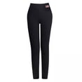 thumbnail image 1 of 2x pantalones forrados de lana cálidos de invierno para mujer, mallas térmicas artificiales cálidas, pantalones de compresión de lana, medias de Zulema Pantalones con forro polar para mujer, 1 of 8