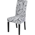 thumbnail image 2 of Dining Room Chair Covers 6 Pack, Stretch Spandex Kitchen Chair Covers Removable Washable Parsons Chair Slipcovers Protectors Covers for Dining Room, Party (6Pcs, FlowerB), 2 of 6