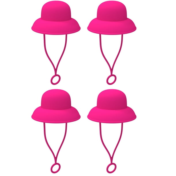 10mm Hat Straw - Funny Cute Straw Cover Cup Accessories Straw Covers For Valentine's Gift To Boy Girl 4PC