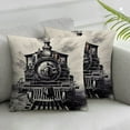 thumbnail image 3 of Train Pillow, Train Decor Pillow Covers ,Train Pillow Cushion, Train Themed Room Decor, Gifts for Train Lovers,Train Gifts for Men, Train Decor  Cushion Cover, 3 of 7