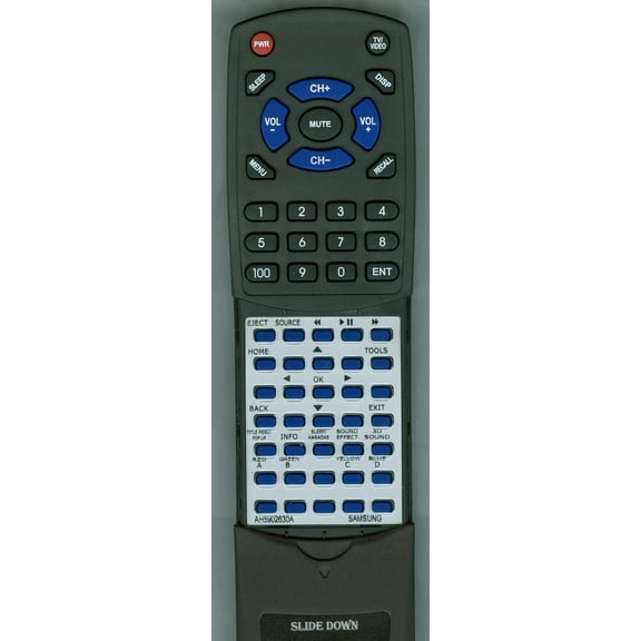 Replacement Remote for SAMSUNG AH59-02630A, AH5902630A, HTH6500WM, HTH7500WM, HTH7750WM, RTAH5902630A