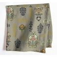 thumbnail image 6 of Vargottam Elegant Floral Motif Print on Green Cotton Muslin Napkins - Set of 12, 20x20 Inches, Luxurious Self-Check Texture, Perfect for Upscale Dining, Weddings, and Events - Machine Washable, 6 of 8